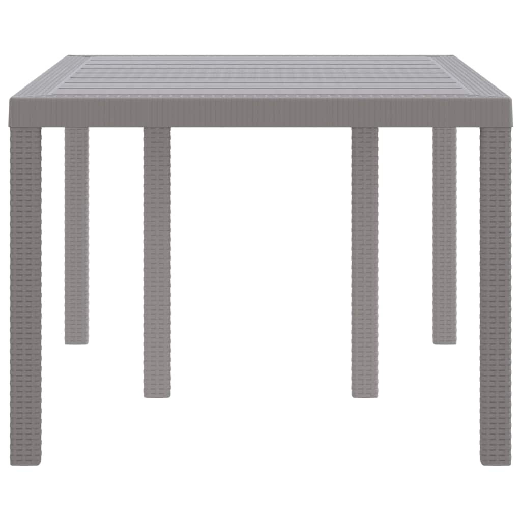 VidaXL Tuinstafel Lichtgrijs Poly Rattan - 40% Korting!