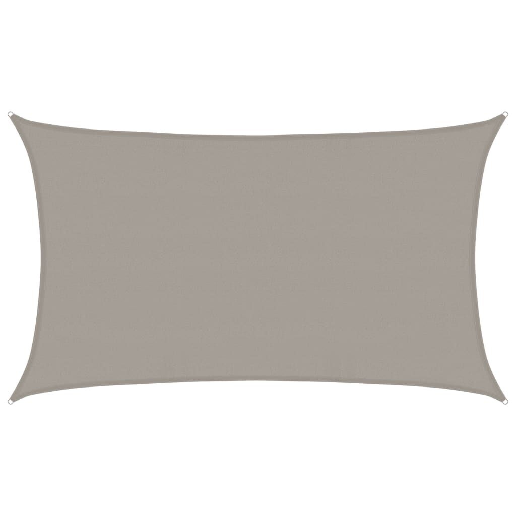 vidaXL Zonnezeil Lichtgrijs 5x8m HDPE - 61% Korting! Unieke Kans!