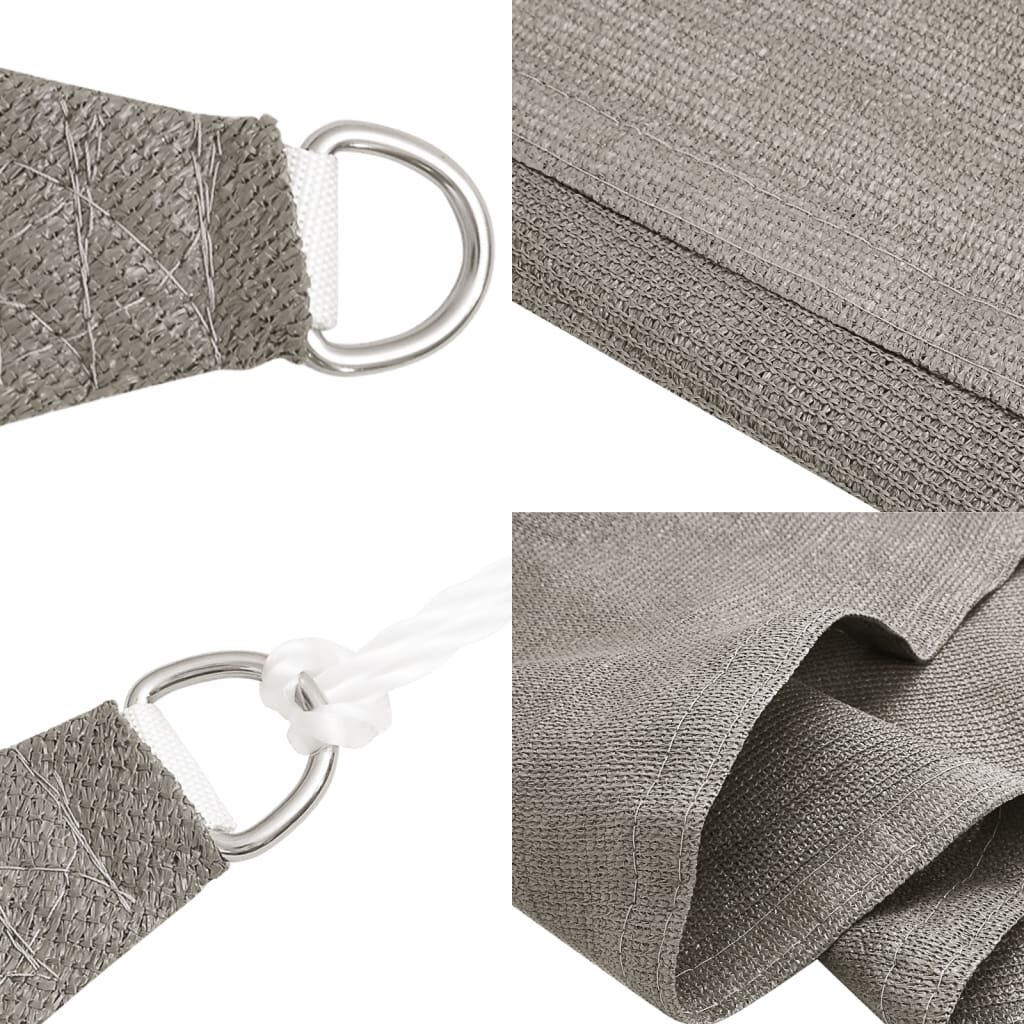 vidaXL Zonnezeil Lichtgrijs 5x8m HDPE - 61% Korting! Unieke Kans!