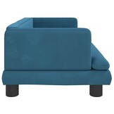 VidaXL Hondenmand Blauw Fluweel 80x45cm - 55% Korting! - Licht Beschadigd