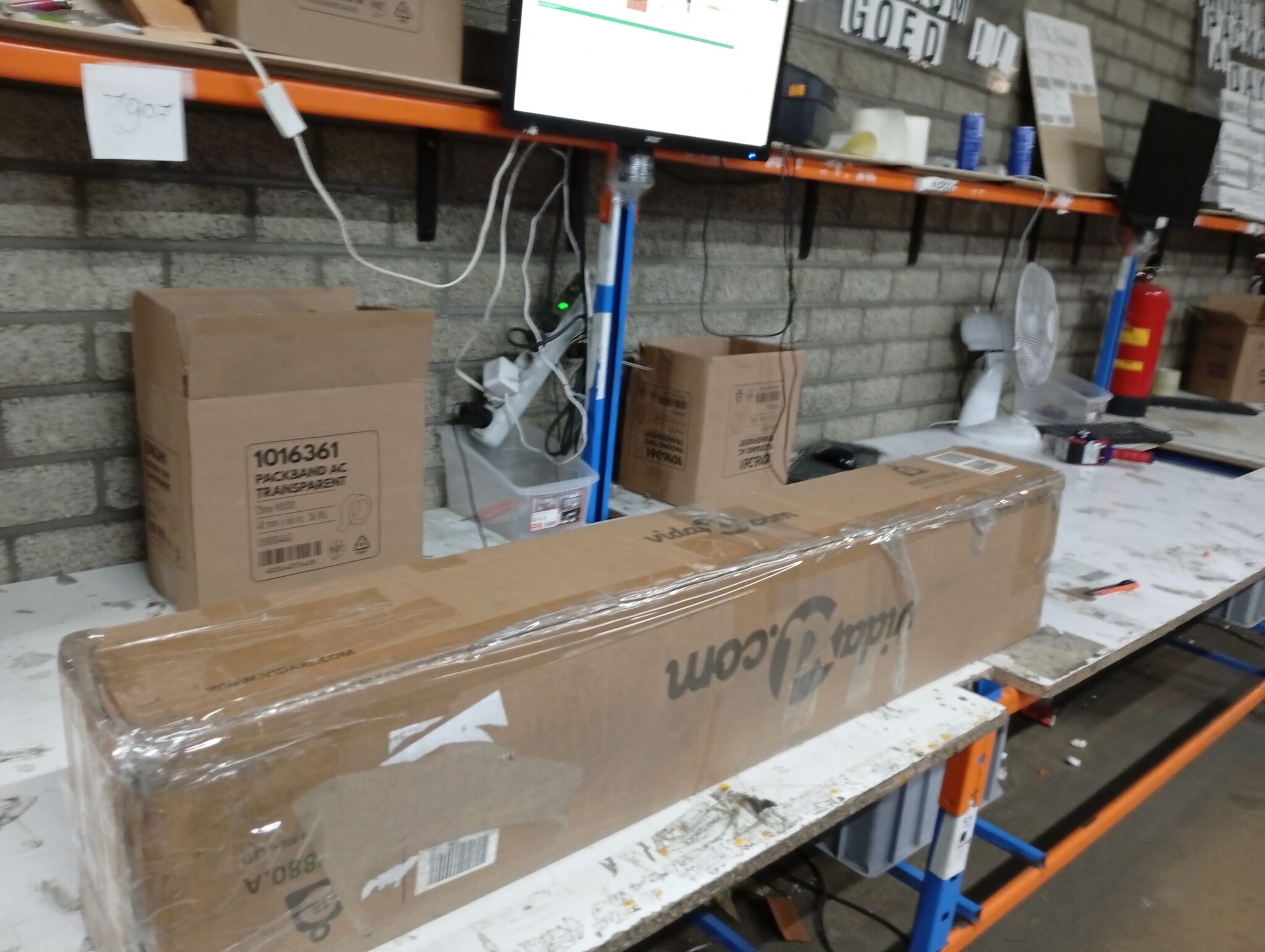 VidaXL Parasol Taupe 400cm met LED - 64% Korting!