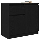 VidaXL Dressoir Zwart Eiken 71x35x65 cm - 40% Korting!