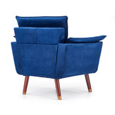REZZO Fauteuil - Marine Stof - Modern Design - 65% Korting!