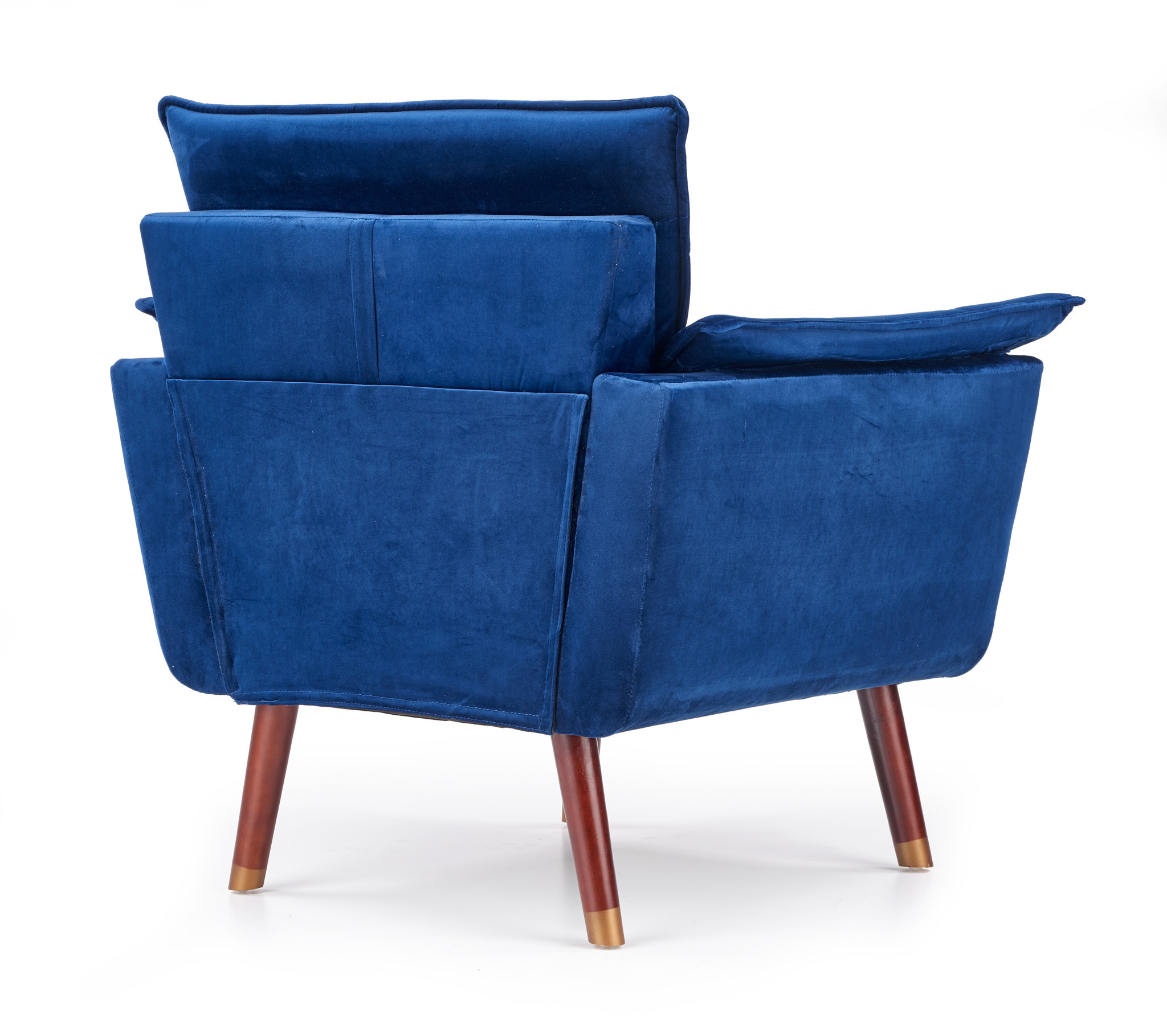 REZZO Fauteuil - Marine Stof - Modern Design - 65% Korting!