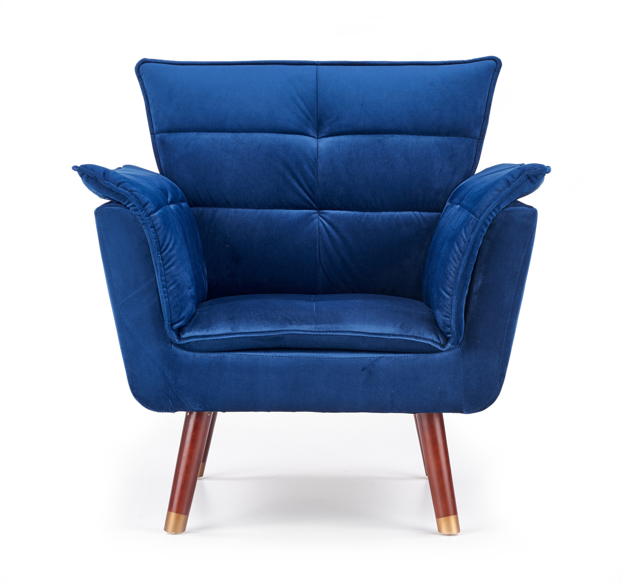 REZZO Fauteuil - Marine Stof - Modern Design - 65% Korting!