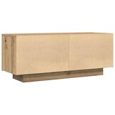 VidaXL TV-meubel 100cm Artisanaal Eiken - 40% Korting! Nu 1 beschikbaar!