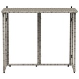 VidaXL Inklapbare Tuintafel Poly Rattan Grijs (51% Korting!)
