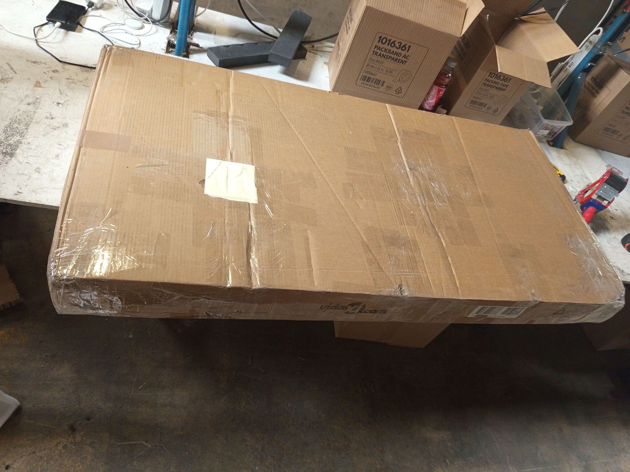 vidaXL Schrijftafel Eiken/Wit - 67% Korting | Lichte Krasjes!