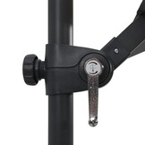 vidaXL Zweefparasol Antraciet 250x250cm met LED - 59% Korting!