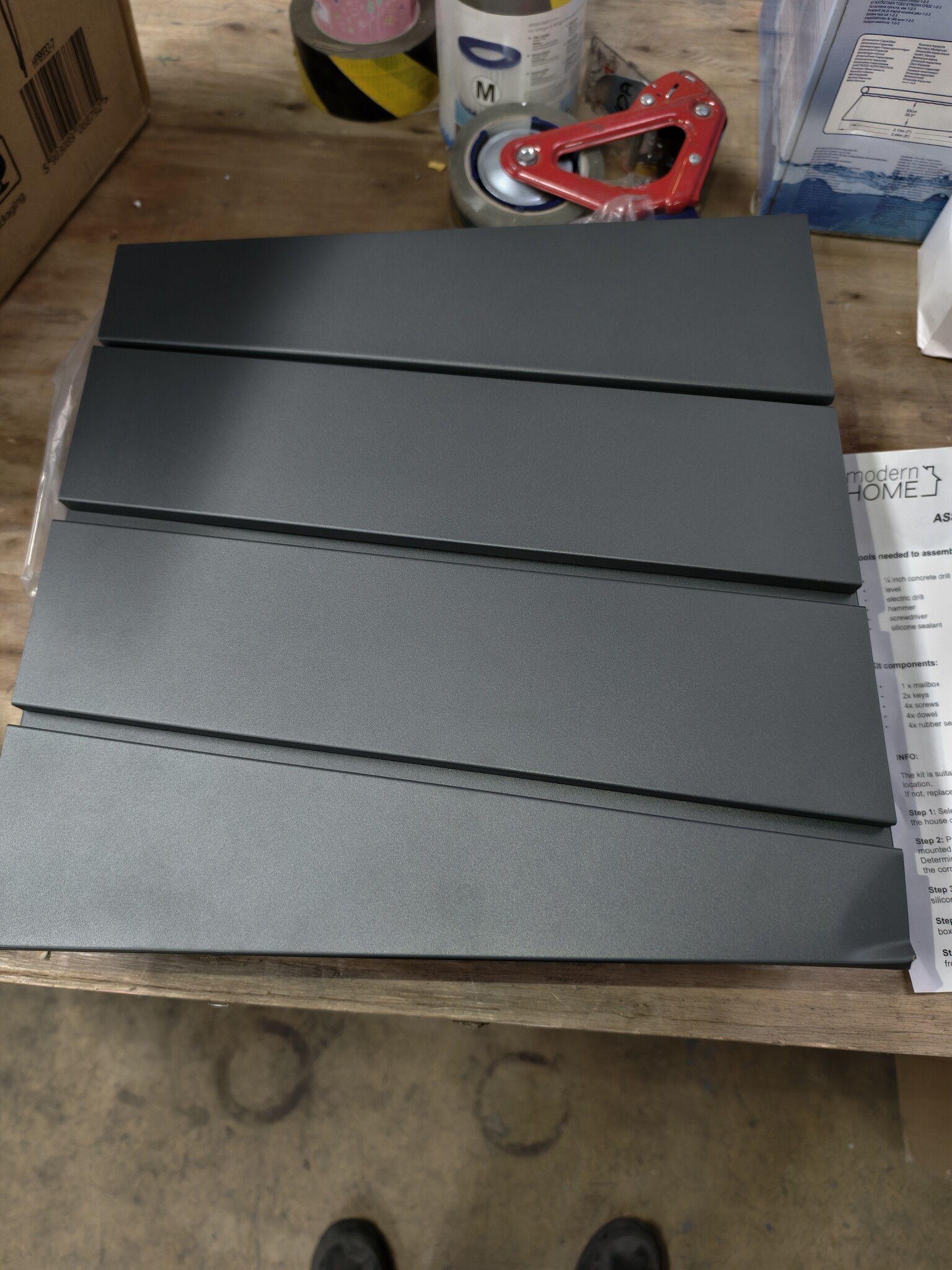 Moderne Antraciet Brievenbus (40% Korting!) - Gegalvaniseerd Staal