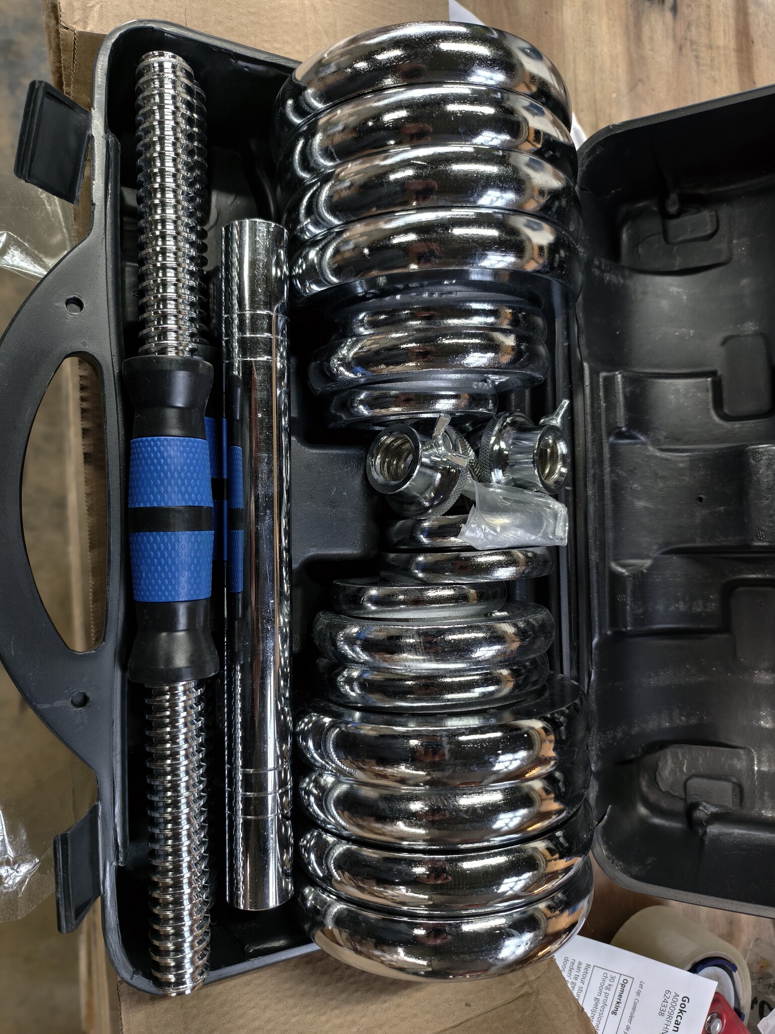 30kg Dumbbell & Halterset Gietijzer | 40% Korting! | Professioneel Gebruik