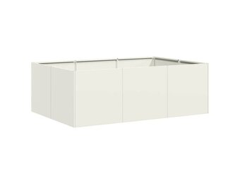 VidaXL Plantenbak Staal Wit 120x80x40 cm | 40% Korting | Bijna Nieuw!