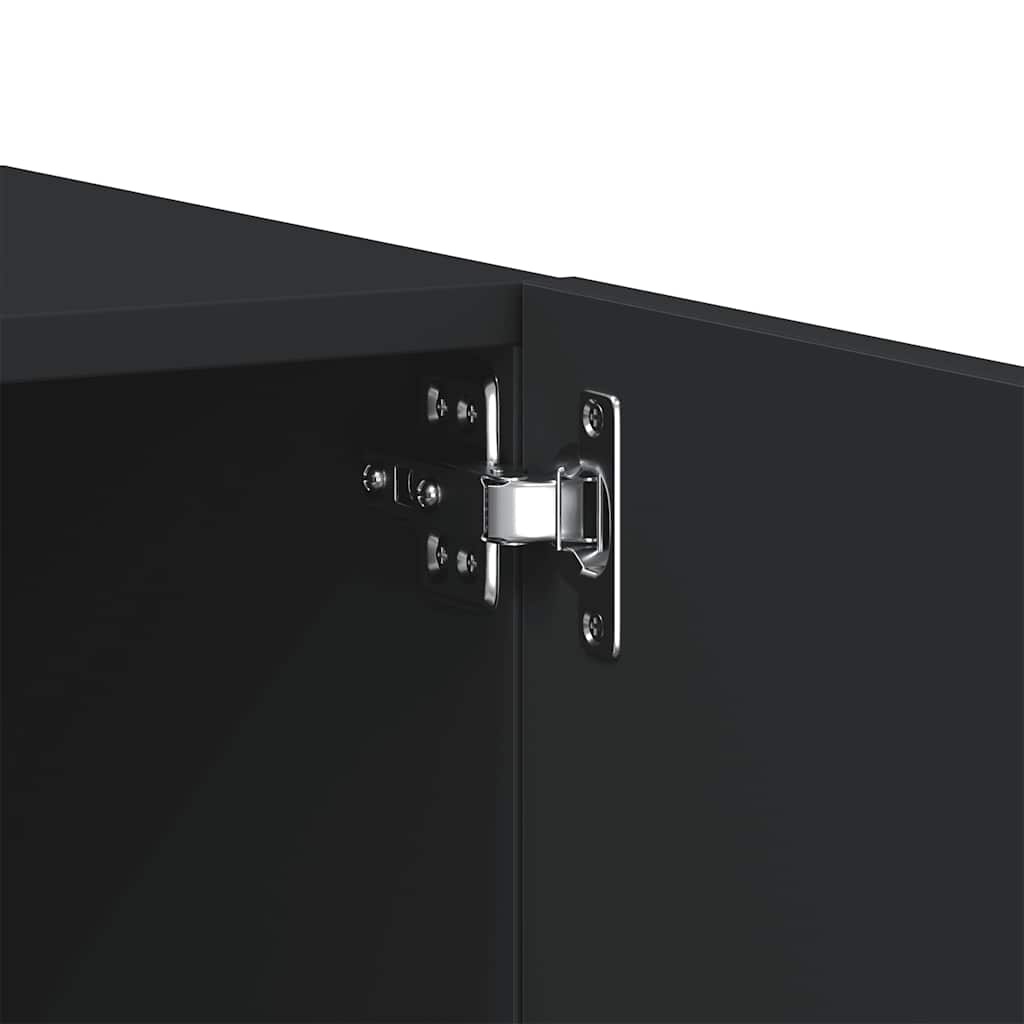 VidaXL TV-meubel 100cm Zwart (Bewerkt Hout) - 40% Korting!