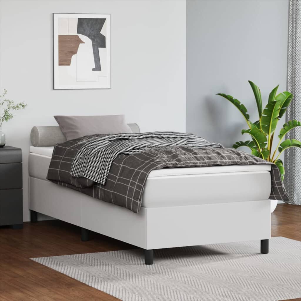 VidaXL Bedframe Kunstleer Wit 90x200cm - 40% Korting!