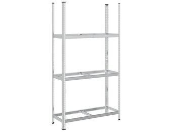 VidaXL Bandenrek 3-laags 110x40x200cm Zilver (40% Korting!)