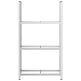 VidaXL Bandenrek 3-laags 110x40x200cm Zilver (40% Korting!)