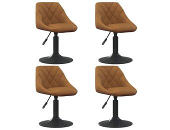 vidaXL Draaistoelen (2 stuks) Bruin Kunstleer - 70% Korting!
