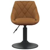 vidaXL Draaistoelen (2 stuks) Bruin Kunstleer - 70% Korting!