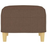 VidaXL Voetenbank Stof Bruin 60x50x41cm - 40% Korting!
