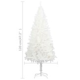 VidaXL Witte Kunstkerstboom 120cm - Levensechte Naalden | 50% Korting!