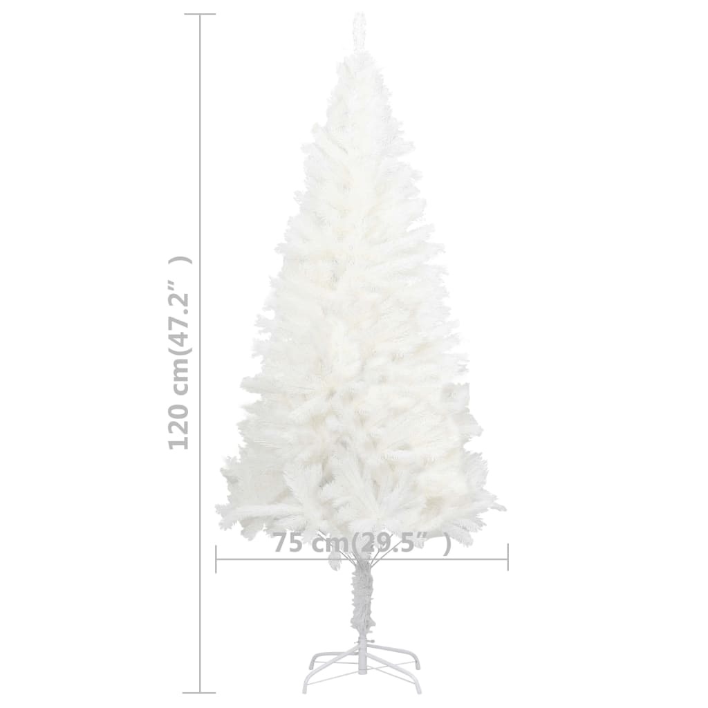 VidaXL Witte Kunstkerstboom 120cm - Levensechte Naalden | 50% Korting!