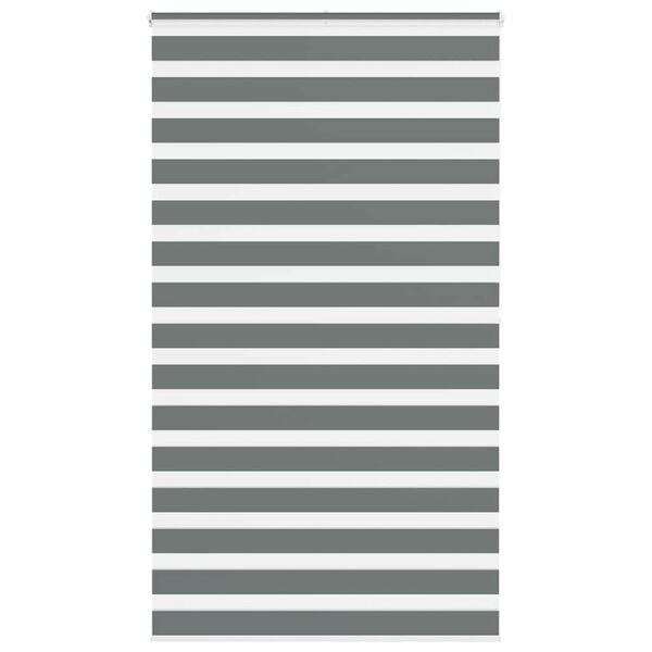 VidaXL Zebra Rolgordijn Donkergrijs 130x200cm - 40% Korting!