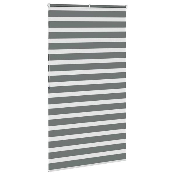 VidaXL Zebra Rolgordijn Donkergrijs 130x200cm - 40% Korting!