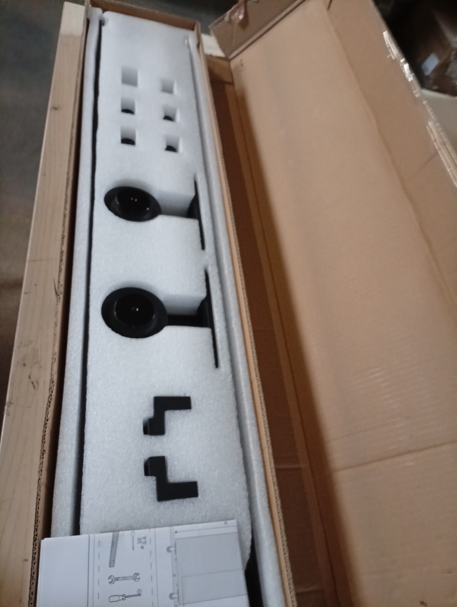 VidaXL Schuifdeur Onderdelen SKIEN 183cm Staal Zwart - 55% Korting!