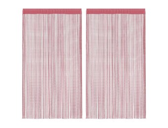 vidaXL Koordgordijnen Roze 2 stuks 100x250 cm - 35% Korting!