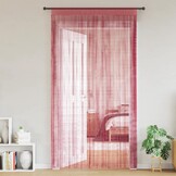 vidaXL Koordgordijnen Roze 2 stuks 100x250 cm - 35% Korting!