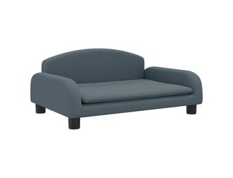 vidaXL Kinderbank Stoffen Donkergrijs - 40% Korting! (70x45x30cm)