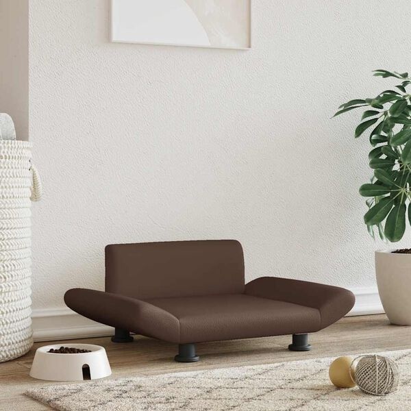 vidaXL Hondenmand Kunstleer Bruin 70cm - 40% Korting!