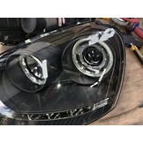 VW Golf 5 Koplampen Dual Halo Angel Eyes Zwart - 55% Korting!