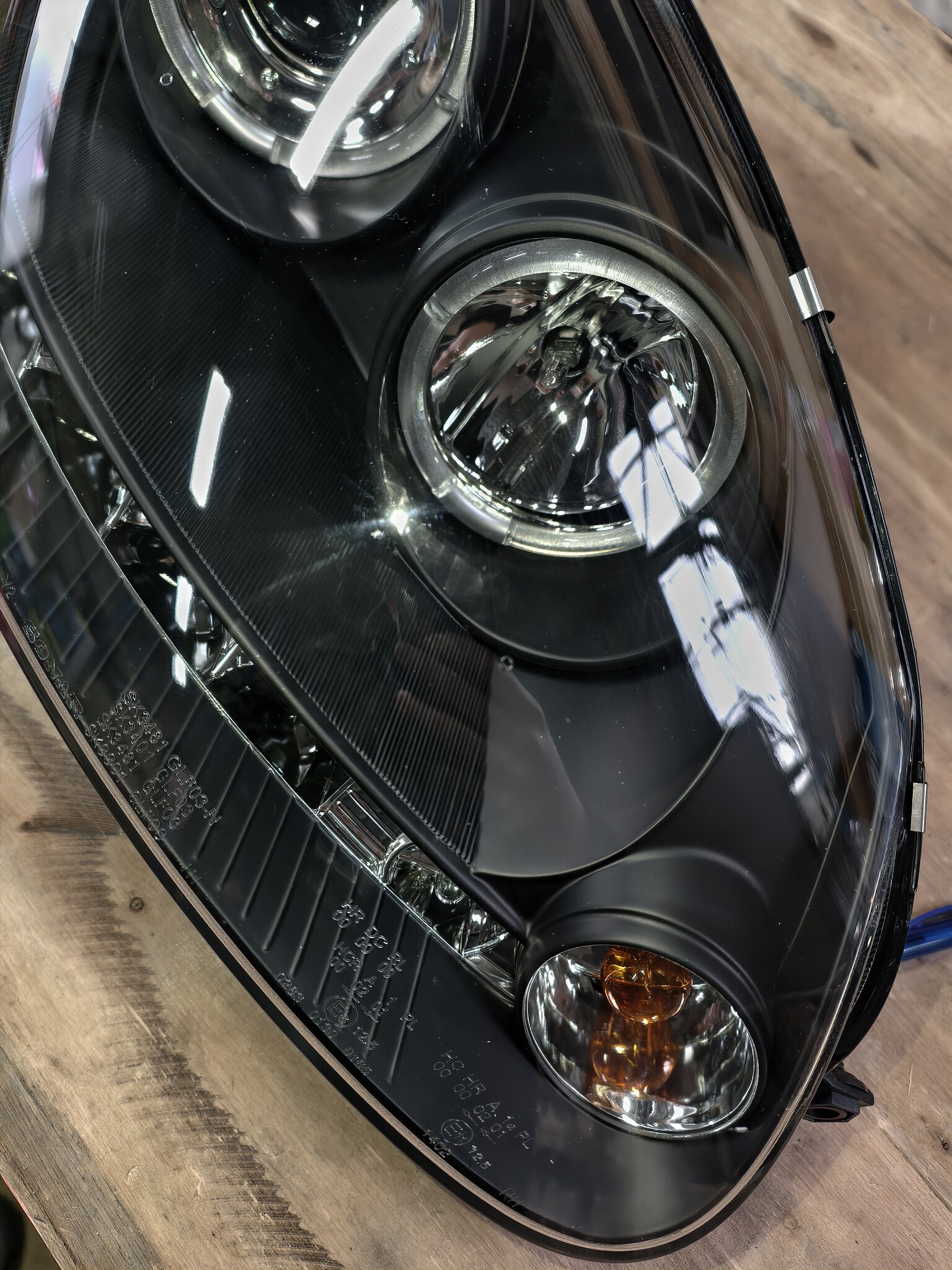 VW Golf 5 Koplampen Dual Halo Angel Eyes Zwart - 55% Korting!