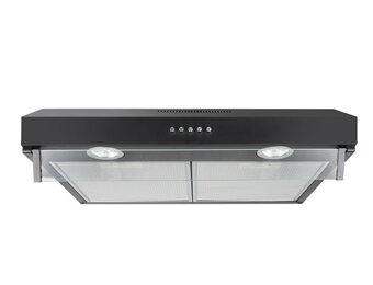 Zwarte Onderbouw Afzuigkap - 280 m³/u - 3 standen - Nu 40% Korting!