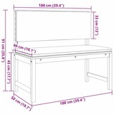 VidaXL Tuinbank Massief Acaciahout - 40% Korting! - Bruin