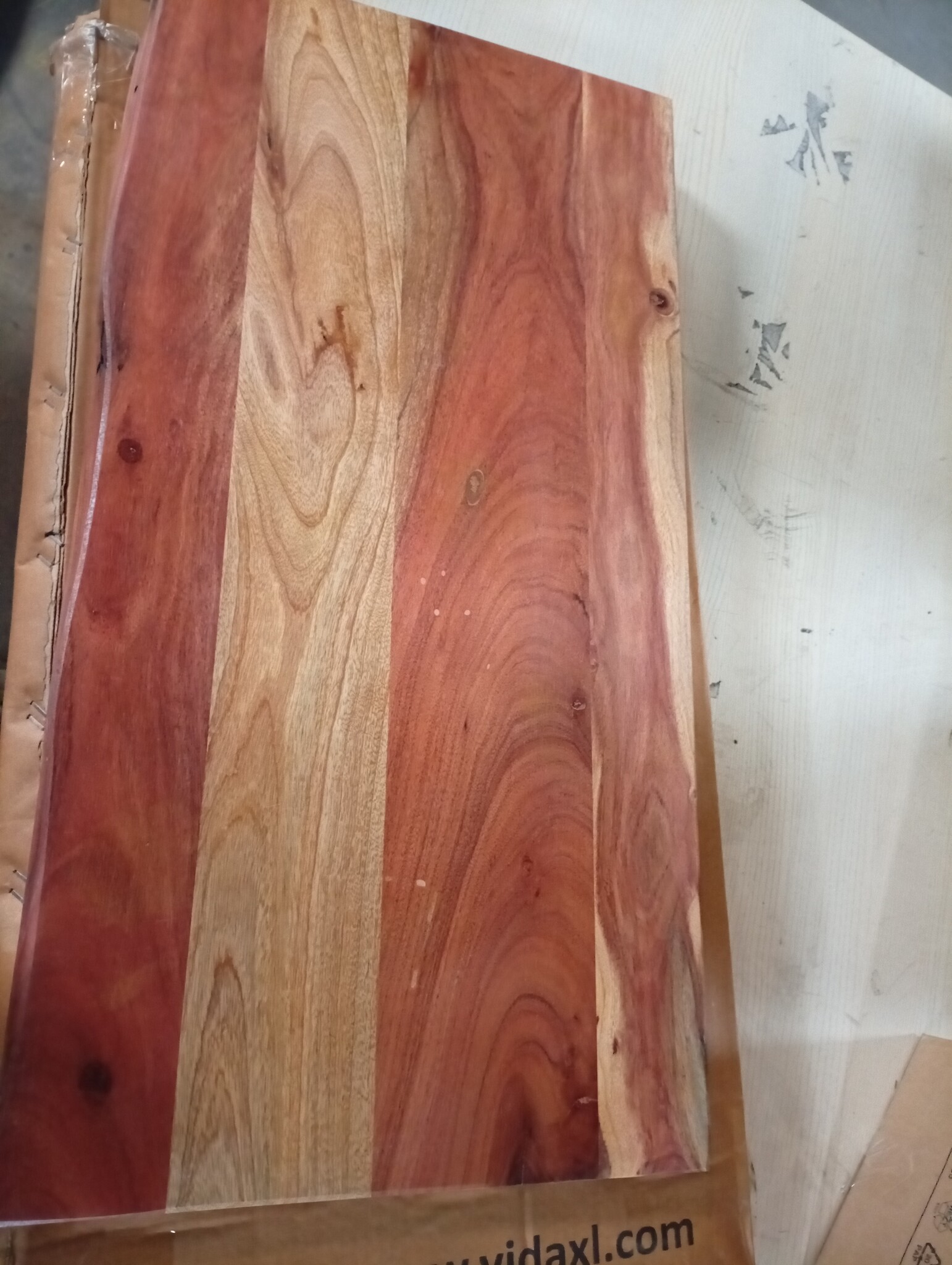 VidaXL Tafelblad Acaciahout 80x40cm - Natuurlijke Rand | 55% Korting!