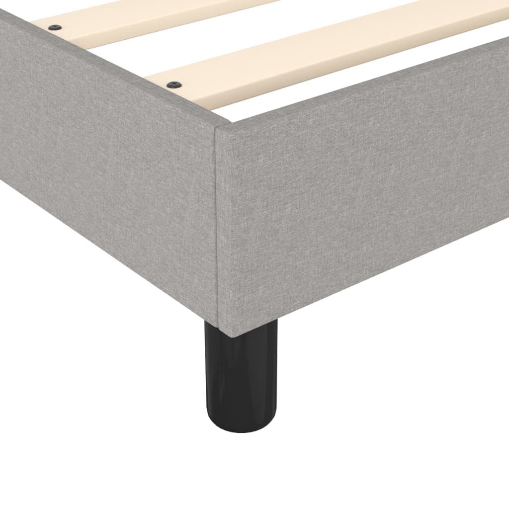 vidaXL Bedframe 90x190cm - Lichtgrijs Stof - 40% Korting!