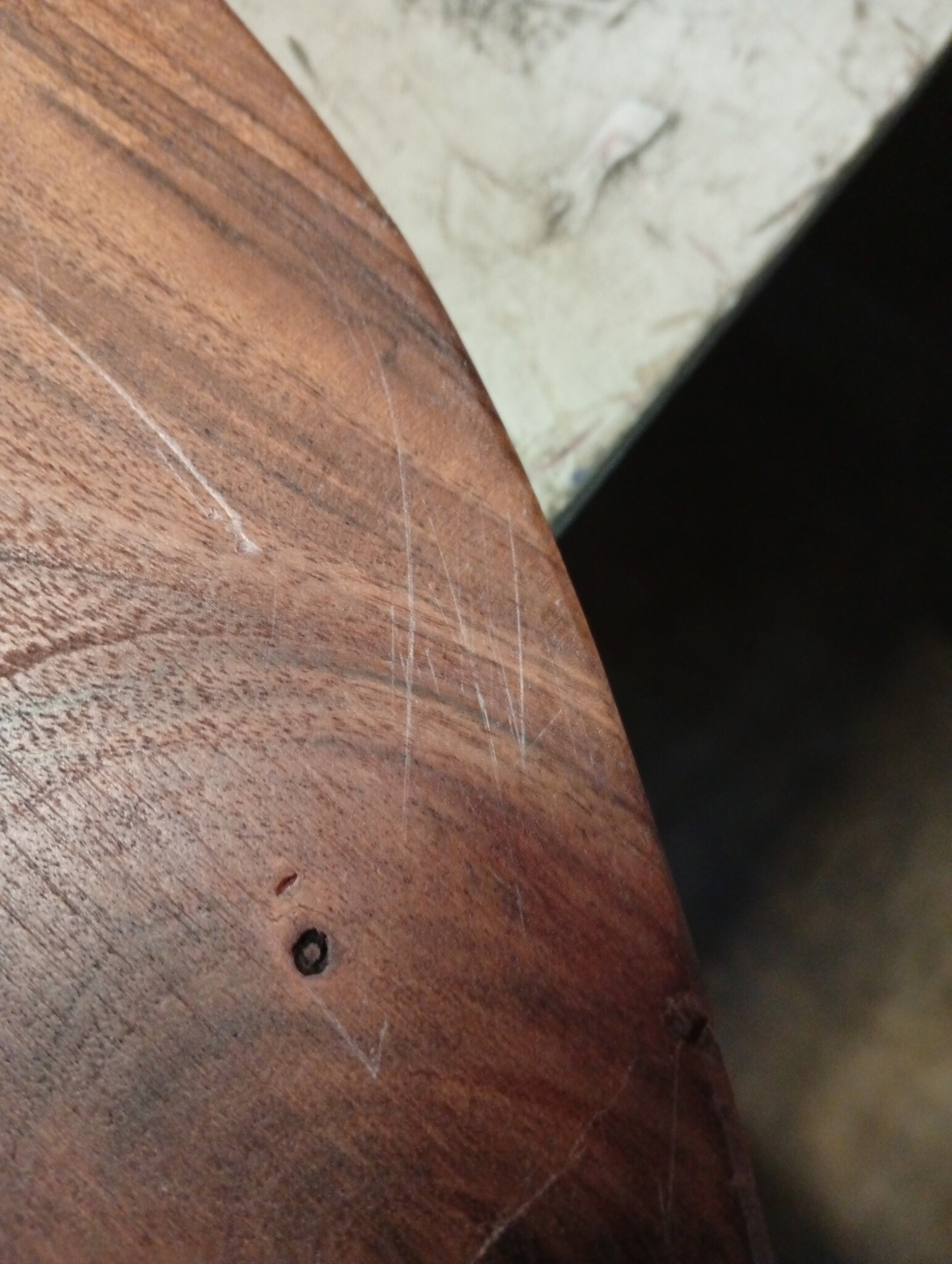 vidaXL Tafelblad Rond Acaciahout Ø 60cm - 55% Korting! Lichte Krasjes