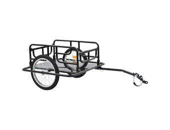 VidaXL Fietstrailer Staal Zwart - 40% Korting! 50kg Draagvermogen