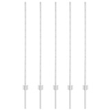 vidaXL Hekpalen 10 stuks Zilver (40% korting!) - Gegalvaniseerd Staal 120 cm