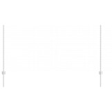 vidaXL Hekpalen 10 stuks Zilver (40% korting!) - Gegalvaniseerd Staal 120 cm