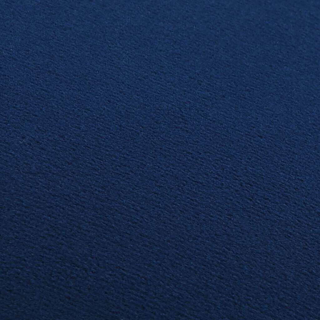 VidaXL Fluweel Kruk Blauw/Goud - 40% Korting! Luxe Zachte Zitting