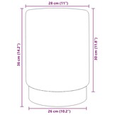 VidaXL Fluweel Kruk Blauw/Goud - 40% Korting! Luxe Zachte Zitting