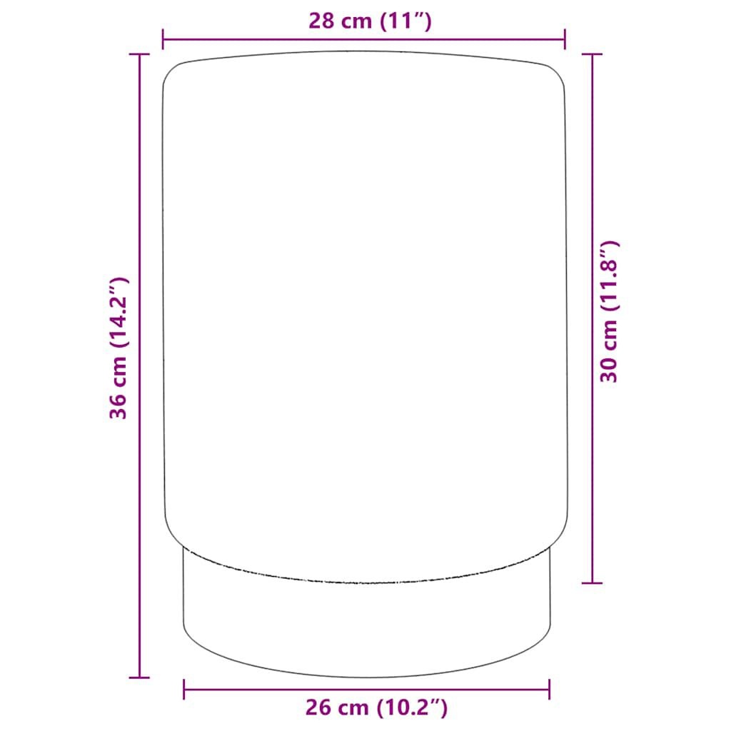 VidaXL Fluweel Kruk Blauw/Goud - 40% Korting! Luxe Zachte Zitting