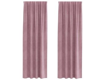 VidaXL Gordijnen Fluweel Donkerroze 140x245cm - 40% Korting!