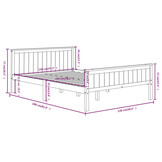 VidaXL Bedframe Grenenhout 120x200cm - 60% Korting! Kleine Imperfecties
