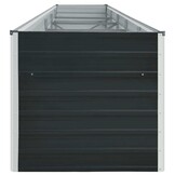 VidaXL Verhoogde Plantenbak 400x80x77cm Staal Antraciet - 40% Korting!