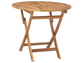 VidaXL Teakhouten Tuintafel Inklapbaar 85x76cm - 46% Korting!