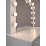 Kaptafel met Verlichting & 4 Laden | 40% Korting | Grote Spiegel & LED